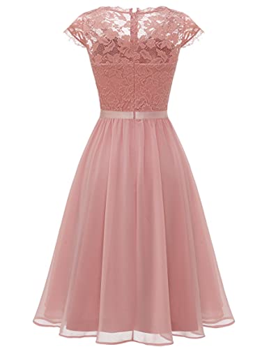 Image of Wedtrend Women's Bridesmaid Dresses Short Prom Dress Ruffle Semi Formal Cocktail Dresses Floral Homecoming Dress