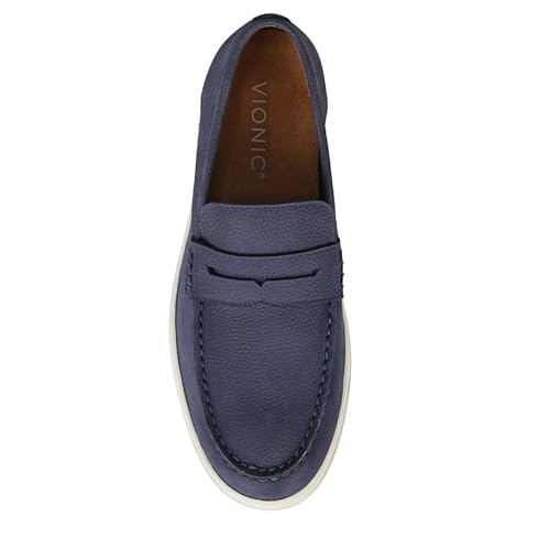 Vionic Men's Thompson Loafer Navy Blue Leather 9 M by Vionic - Used condition - Image 6