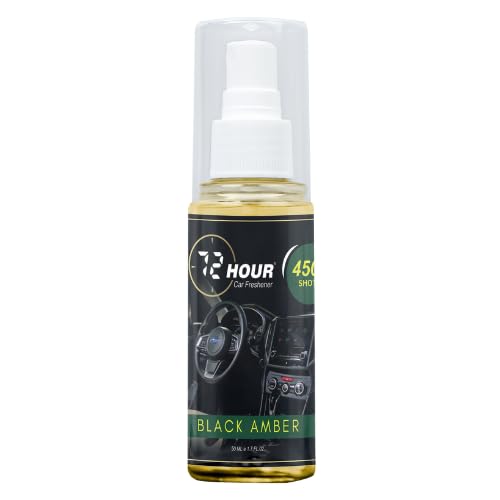 Image of 72hour Black Amber Car Perfume 50ml - Long Lasting Premium Fragrance - Multipurpose Air Freshener for Car, Home & Office - Miski Fragrance