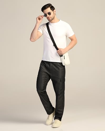 Image of TOPLOT Men's Regular Fit Causal Trouser || Pant for Man || Jeans for Man (Cargo-Jeans-5259)