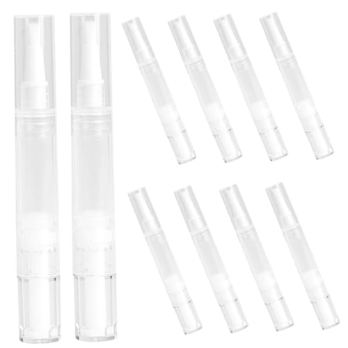 ADOCARN 10個透明め替え用ツイストペン 空のリップグロスチューブ リキッドファンデーションディスペンサー キューティクルオイル ネイルオイル ま毛育成液用容器 携帯便利 化粧品用アプリケーターチューブ
