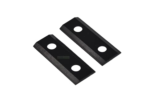 2 X Wendemesser kompatibel mit ATIKA AMA 2500; AMF 2500, 2800; MHA 2800, MHD 2800 Häcksler