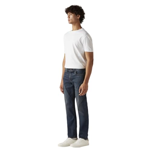 Image of Men's 511 Dark-Blue Slim Fit Mid Rise Jeans