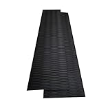 Toogou Bricolage de traction avec poignée antidérapante tapis de sol (23 x 90 cm) polyvalent et trimmable feuille d'Eva Pad pour SUP, Surf, SUP, Skimboards Standup & More (2 pièces noires)