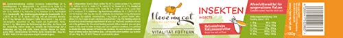 I love my cat NATURAL CAT FOOD Getreidefreies Nassfutter für Katzen mit Insektengeschmack 100 g x 6