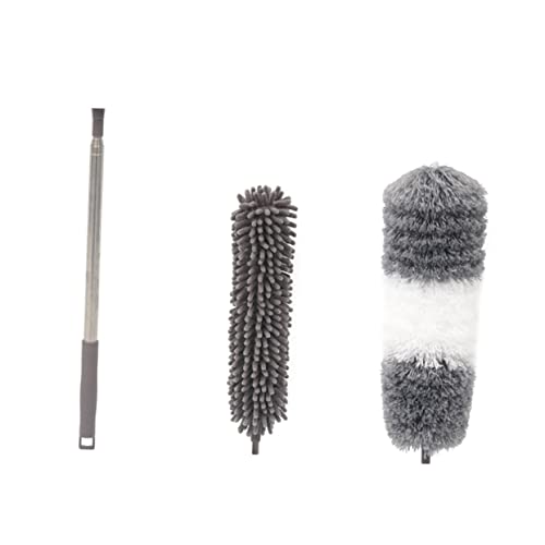 minkissy Duster Alternative Retractable Brush Extendable for Ceiling Wall Home Cleaning