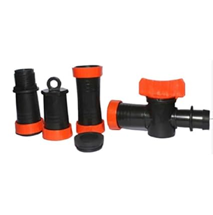Jivandhara Irrigation- 40mm Rain Pipe Lateral Cock, Joiner, End Cap, Rubber Grommet Fittings Irrigation Accessory (Each 5 Pcs)