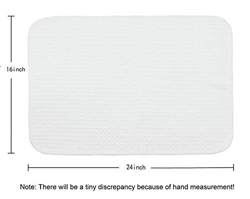 Mia'sdream Microfiber Kitchen Towels Set Waffle Weave Dish Towels For Kitchen, Thick And Absorbent Kitchen Cleaning Tea Towels Handtowels, 3 Pack, 16Inch X 24Inch, White #TOP5