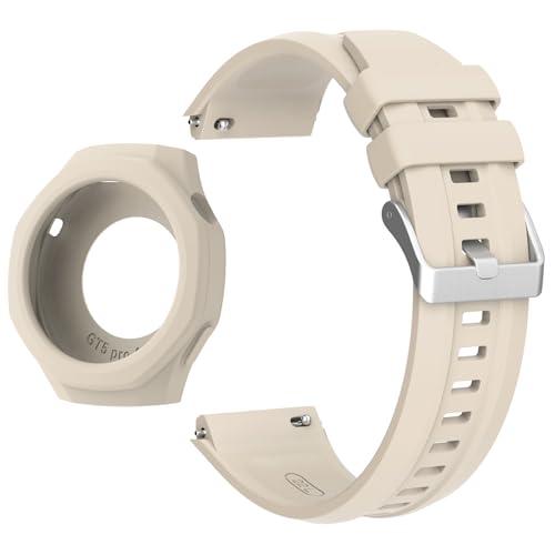 Bracelet silicone pour Huawei Watch GT5 Pro souple avec coque antichoc