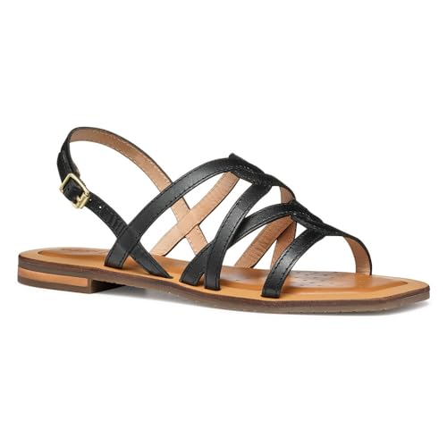 Sandales Geox D Sozy Qc A nu-pieds respirants en cuir souple pour femme