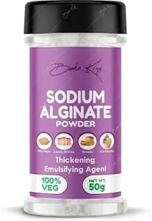 BAKE KING Sodium Alginate 50gm for Stabilizer, Thickening and Binding Agent