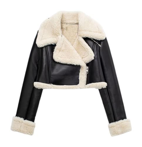 Women Fashion Solid Front Zipper Jackets Vintage Lapel Neck Long Sleeves Female Chic Lady Outfits