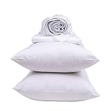 Sweave Supima Cotton Percale Sheets | Luxury 500 Thread Count | Core Sheet Set | 4 Piece | Breathable, Cool, Crisp | Fits up to 18' Deep Pocket Mattress | California-Grown Pima | (White, King Size)