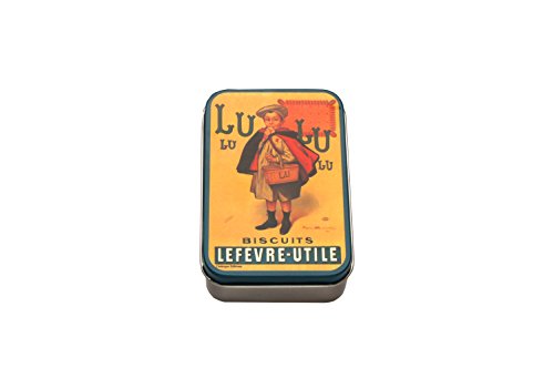 French Classics - Caja metálica, diseño de Galletas Lu (9,5 x 6 x 2,7 cm)