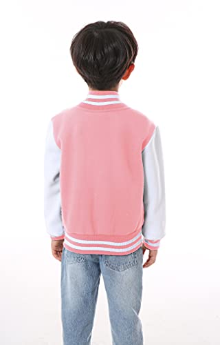 BAICAIYU Kids Varsity Baseball Jackets Boys and Girls Fit Varsity Jacket Warm Combed Cotton Fleece Coats3