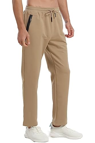 Tansozer Joggingbyxor Herr Träningsbyxor Sportbyxor Herr Gymjoggingbyxor Fritidsbyxor Fitnessbyxor med Blixtlåsfickor Löparbyxor för Män Slim Fit...