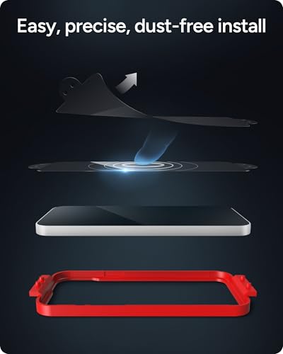 Image of ZAGG Glass Elite Privacy 360 Screen Protector for Apple 17e / 16e / 14 /13 / 13 Pro - Four-Way Privacy Filter, 5X Tougher, Anti-Fingerprint Technology, InvisibleShield, Easy to Install