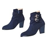 Mvzylepsis Women's Chunky Heel Ankle Boots Classic...