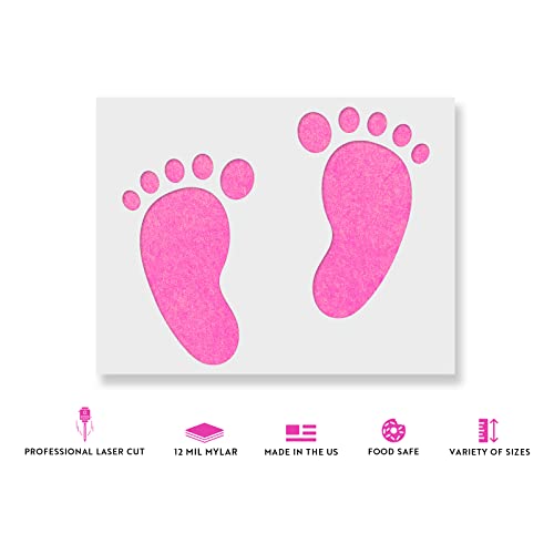 Baby Feet Baby Shower Stencil - Create Unique Artwork for Family Gifts