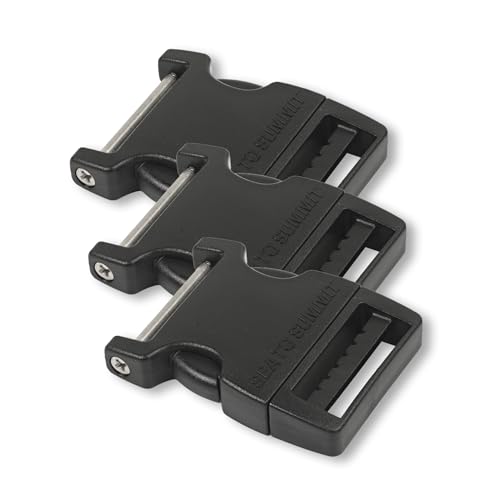 Sea to Summit Field Repair Buckle - Side Release, 1 Pin, 3-pack, 38mm / 1 1/2in