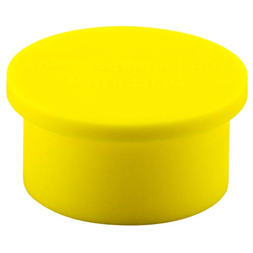 Image of Caplugs AS138-43A AS138 Series - Plastic Electrical Connector Dust Cap, 100 Pack, Yellow LD-PE, 1.547 inch W x 0.625 inch L x 1.297 inch ID, SAE Aerospace Specification AS85049 /138 (ZAS13843AY1)