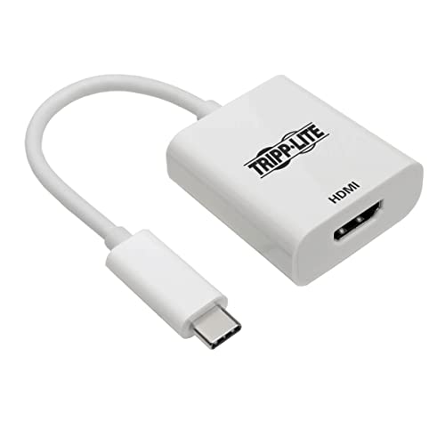 Adaptador USB-C a HDMI 2.0a para Compartir Pantalla en Reuniones y Teletrabajo Blanco