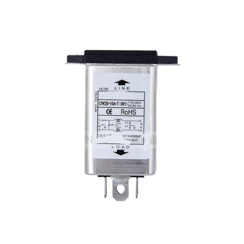 Filtro de alimentación 220V evita interferencias CW2B-10A-T 001 2
