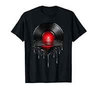 Vinyl Record Retro Sunset design retro style Melting Vinyl Record Dripping Sunset for men and women Record Lovers Collectors this vinyl record shirts perfect for Christmas or Birthday features Dripping Vinyl Record for vinyl records lover vinyl sun d...