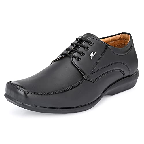 Image of Stylelure Synthetic Leather Office Black Formal Shoes Corporate Casuals for Men