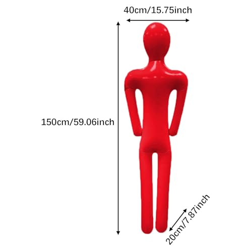 KiBcsLic Inflatable Body Mannequin Halloween Prop Costume Display Accessories DIY Cosplay Blow Mannequin Model for Garden Cemetery