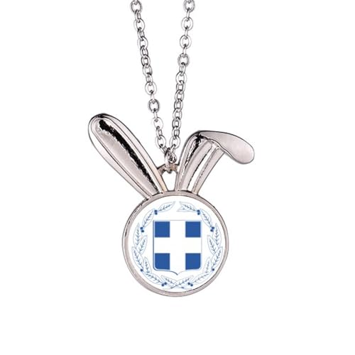Collier lapin emblème Grèce cadeau idéal anniversaire
