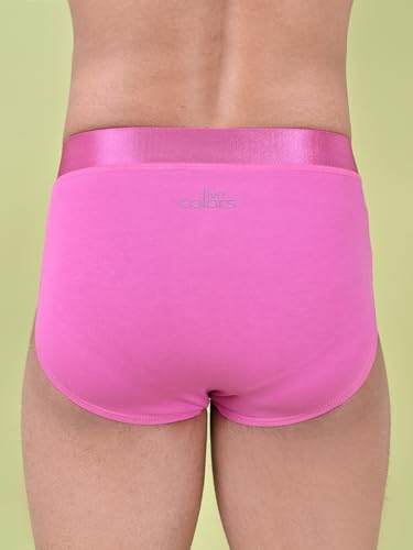 Image of Rupa Colors Modern Solid Brief for Men, Cotton Blend, Regular Fit, Outer Elastic, Pack of 1