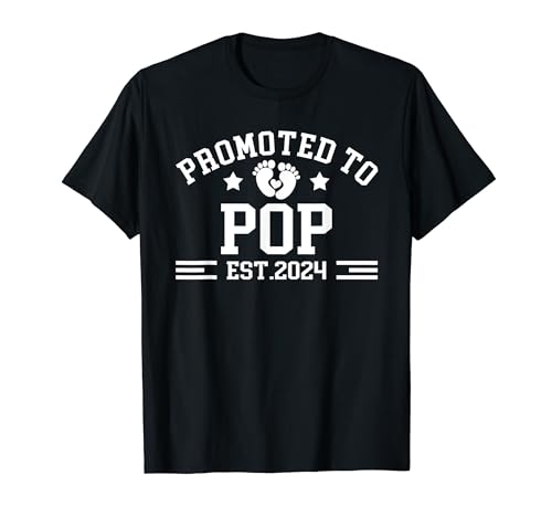 Promoted To Pop Est 2024 Pregnancy Announcement T-Shirt