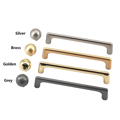 Zerniple 128mm Golden Handle Pull Solid Zinc Alloy Drawer Wardrobe Handle Pull Kitchen Cabinet Handle Cupboard Knobs (4 Pieces) - Image 2