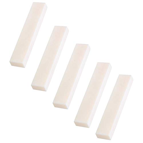 Porca de osso de guitarra Bnineteenteam, porca de guitarra acústica elétrica clássica DIY em branco