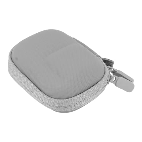 カメラハード収納バッグポータブルPUレザー完璧なフィットアンチスクラッチアクションカメラハードケースOsmo Action 4 3用 (グレー)