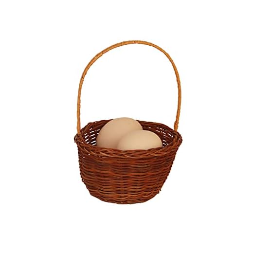 BESPORTBLE Mini Cestas De Sauce Canasta De Regalo De Papa Noel Canasta De Almacenamiento De Pascua Mini Cestas De Mimbre Muebles De Casa De Muñecas Cesta De Recogida Ronda De Madera Niño