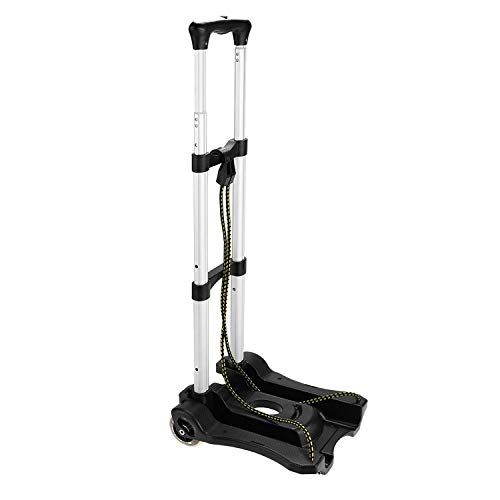 Dasing Aluminum Folding Portable Luggage Cart Lightweight Travel Hand Truck/Heavy Duty Hand Trucks (80LB)