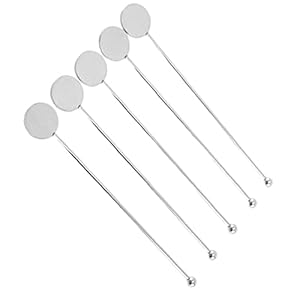 Cocktail Mixer Stick, 5 stks Cocktail Picks Roestvrijstalen Cocktail Sticks Cocktail Roerders Zilveren Feestartikelen…