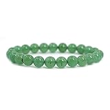 Natural A Grade Green Aventurine Gemstone 8mm Round Beads Stretch Bracelet 7