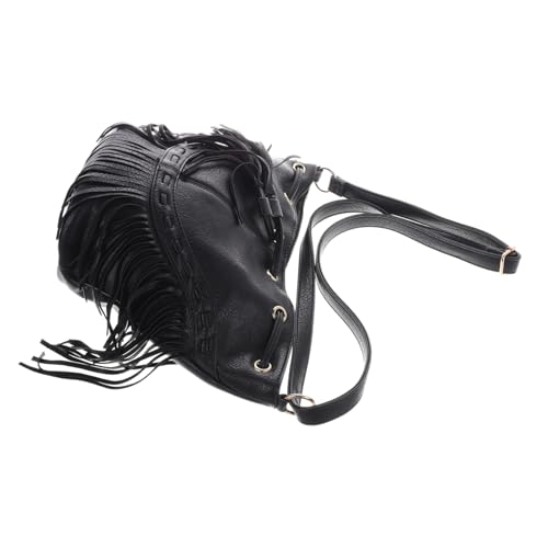 Sac bandoulière seau UPKOCH en polyester résistant et paillettes de qualité