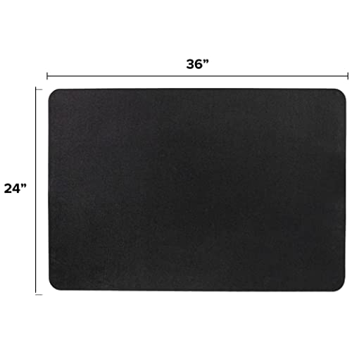 We Sell Mats Multi-Purpose Recycled Rubber Floor Mat For Indoor Or Outdoor Use, Utility Mat For Entryway, Tool Bench, Garage, Under-Sink, Patio, And Door Mat; 24”X36”, Black - Made In The Usa #TOP1