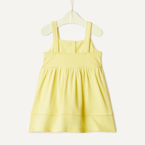 Vestido informal de algodón con vuelo para bebé con silueta entallada y tejido transpirable 6