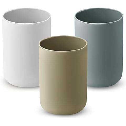 CHENEVER Pack de 3 vasos portátiles para cepillos de dientes Cover