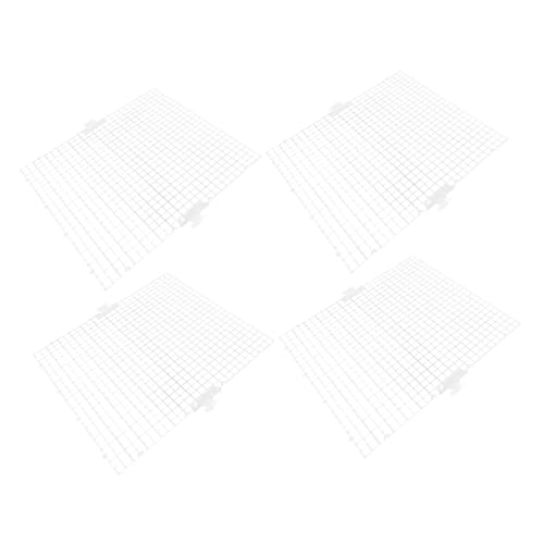 Milisten 8個 水槽 板 池ポンプ 保有者 小さな水槽 空気 の装飾 の仕切りクリア 水族館の装飾 クリーナー の蓋 魚タブ フィン 立つ Transparent 塩ビ