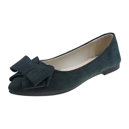 Ballerina dam platta mockaskor pumps eleganta och bekväma dampumps spets tå sommarskor halkfria låga platta skor med blommor lätta och andningsbara fritidsskor, marinblå, 38 EU