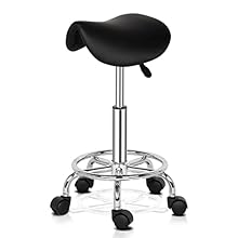 ✔360 Degrees Swivel Wheels: Featured with 360 degrees swivel wheels, you can move freely and communicate with others in any direction. And the 5 casters on the base casters for smooth maneuverability,the floor will not be scratched. It is perfect for...