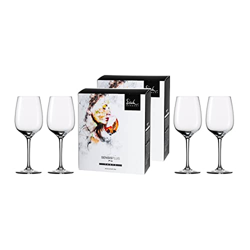 Eisch 4-teiliges Gläser-Set im farbigen Geschenkkarton, Superior SensisPlus, Spülmaschinenfest - Chardonnaygläser