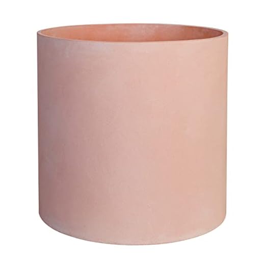 FaithLand Plant Pot 12 inch - Perfectly Fits Mid-Century Modern Plant Stand - Drainage Plug and Drainage Mesh Screen - Terracotta Color