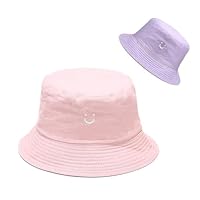 dinghaole Sonnenhut für Kinder, Wendbares Fischerhüte Modisch Sommerhut Hut, Anglerhut für Jungen und Mädchen, doppelseitige Sonnenhüte für Kinder von 2–8 Jahren